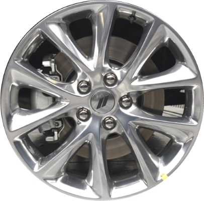 Dodge Durango 2019-2020 polished 20x8 aluminum wheels or rims. Hollander part number ALY2496U80, OEM part number 1XC17AAAAA.