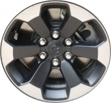 ALY2671U90 Dodge Ram 1500 Wheel/Rim Black Polished #5YD441XWAA