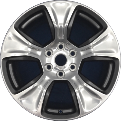 Dodge Ram 1500 2019-2024 charcoal polished 20x9 aluminum wheels or rims. Hollander part number ALY2674, OEM part number 5YD571AUAA.