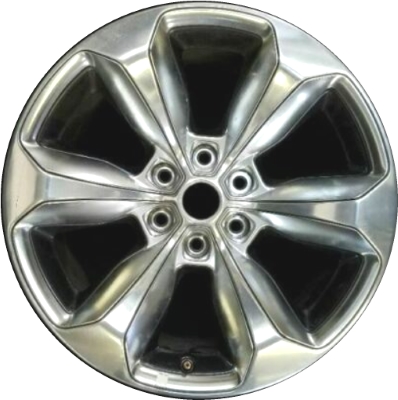 Dodge Ram 1500 2019-2022 polished 20x9 aluminum wheels or rims. Hollander part number ALY2681, OEM part number 5YD601Z3AA.