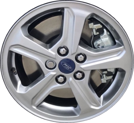 Ford Transit Connect 2019-2023 powder coat silver 16x6.5 aluminum wheels or rims. Hollander part number ALY10236, OEM part number KT1Z1007B.
