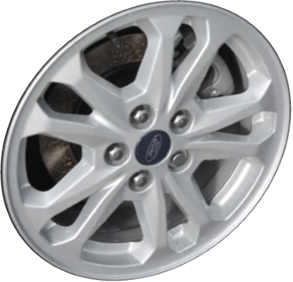 Ford Transit Connect 2019-2023 powder coat silver 16x6.5 aluminum wheels or rims. Hollander part number ALY10238, OEM part number KT1Z1007A.
