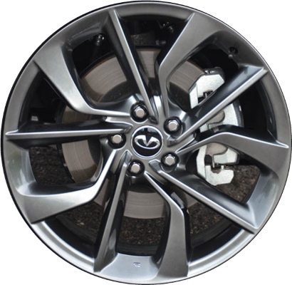 Infiniti QX50 2019-2023 powder coat dark smoked hyper 20x8.5 aluminum wheels or rims. Hollander part number ALY73809, OEM part number 403005NA4A.