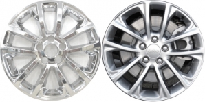 IMP-7919PC Jeep Cherokee Chrome Wheel Skins (Hubcaps/Wheelcovers) 17 Inch Set