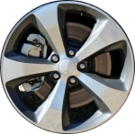 ALY9205U90/9159 Jeep Cherokee Wheel/Rim Grey Polished #5XT122STAA