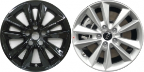 IMP-7019GB KIA Sorento Black Wheel Skins (Hubcaps/Wheelcovers) 17 Inch Set