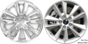 IMP-7019PC KIA Sorento Chrome Wheel Skins (Hubcaps/Wheelcovers) 17 Inch Set