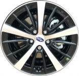 ALY68845U45 Subaru Impreza Wheel/Rim Black Machined #28111FL22A