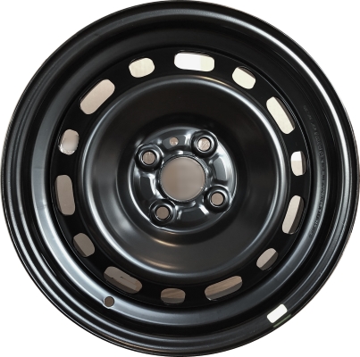 Toyota Yaris 2019-2020 powder coat black 15x5.5 steel wheels or rims. Hollander part number STL75211, OEM part number 42611-WB007.