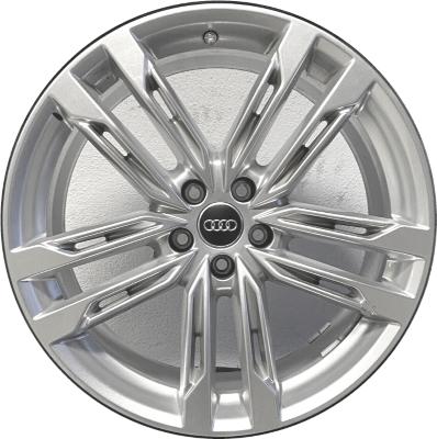 Audi S8 2020-2023 powder coat silver 20x9 aluminum wheels or rims. Hollander part number ALY12014, OEM part number 4N0601025P.