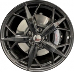 ALY14011U45 Chevrolet Corvette Wheel/Rim Black Painted #23417380