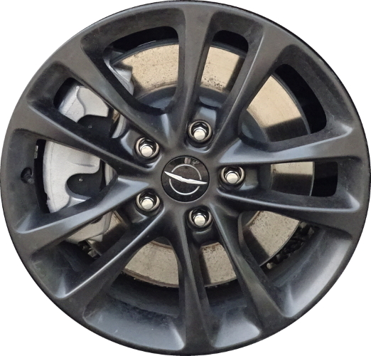 Chrysler Pacifica 2020 powder coat charcoal 18x7.5 aluminum wheels or rims. Hollander part number ALY95014U30, OEM part number Not Yet Known.