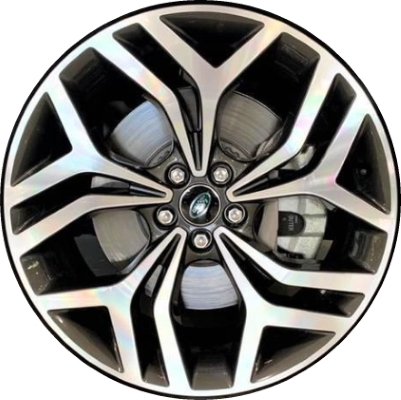 Land Rover Range Rover Evoque 2020-2023 charcoal machined 20x8 aluminum wheels or rims. Hollander part number ALY72343, OEM part number LR114518.