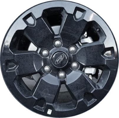 Ford Ranger 2019-2023 powder coat black 18x8 aluminum wheels or rims. Hollander part number ALY10282U45, OEM part number KB3Z1007J.