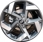ALY70980 Hyundai Venue Wheel/Rim Charcoal Machined #52910K2200