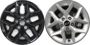 IMP-6020GB KIA SOUL Black Wheel Skins (Hubcaps/Wheelcovers) 16 Inch Set