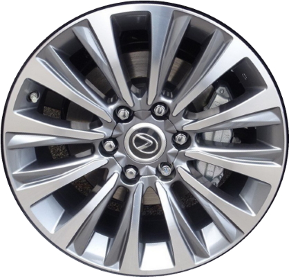 Lexus GX460 2020-2023 grey machined 19x7.5 aluminum wheels or rims. Hollander part number ALY74388U35, OEM part number 42611-60E80, 42611-60E90.