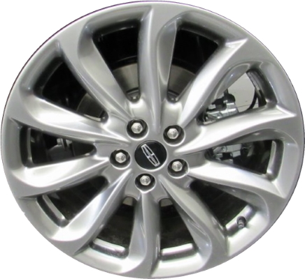 Lincoln Corsair 2020-2022 powder coat hyper silver 19x7.5 aluminum wheels or rims. Hollander part number ALY10249, OEM part number LJ7Z-1007-G.
