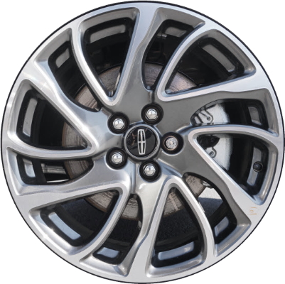 Lincoln Corsair 2020-2022 dark grey machined 18x7.5 aluminum wheels or rims. Hollander part number 10247, OEM part number LJ7Z1007B, MJ7Z1007C.
