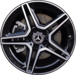 ALY85723U45 Mercedes-Benz A220, A250, CLA250 Wheel/Rim Black Machined #17740115007X23