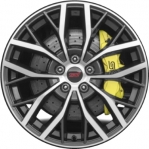 ALY68854U31 Subaru WRX Wheel/Rim Charcoal Machined #28111VA320