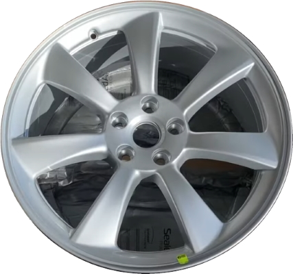 Tesla Model 3-2017-2021, Model Y 2020-2023 powder coat silver 19x8.5 aluminum wheels or rims. Hollander part number 96957/190300, OEM part number 1234225-00-B.
