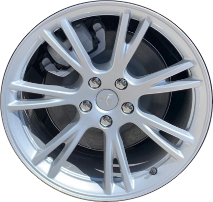 Tesla Model 3-2017-2021, Model Y 2020-2023 powder coat silver 19x9.5 aluminum wheels or rims. Hollander part number 96958/190256, OEM part number Not Yet Known.