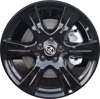 Toyota Sienna 2020 powder coat black 19x7 aluminum wheels or rims. Hollander part number ALY69582A45, OEM part number 4261108210.