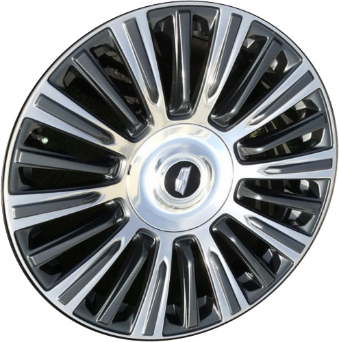 Cadillac Escalade 2021-2022 charcoal polished 22x9 aluminum wheels or rims. Hollander part number ALY4876/95167, OEM part number 84040803.
