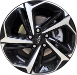 ALY14040 Chevrolet Trailblazer Wheel/Rim Black Machined #42506149