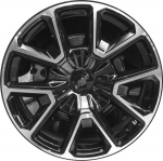 ALY14035 Chevrolet Suburban, Tahoe Wheel/Rim Black Machined #23376234