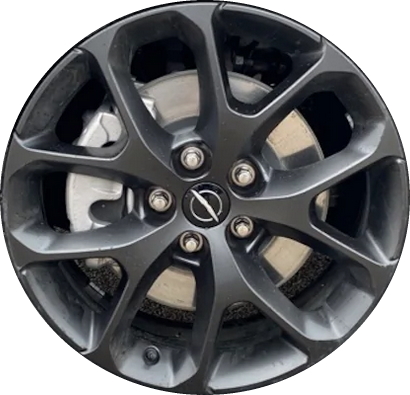 Chrysler Pacifica 2021-2024 powder coat charcoal 20x7.5 aluminum wheels or rims. Hollander part number ALY95054U30/200259, OEM part number 4755555AA.