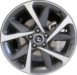 ALY71010U30 Hyundai Sonata Wheel/Rim Charcoal Machined #52906L1450
