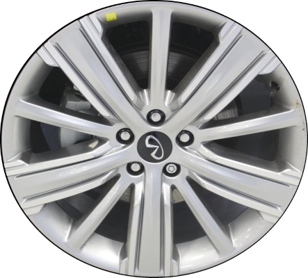 Infiniti QX50 2020-2023 silver machined 20x8.5 aluminum wheels or rims. Hollander part number 73721a, OEM part number D03005NA1J.