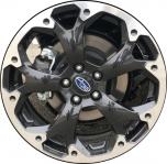 ALY68900U31 Subaru Crosstrek Wheel/Rim Black Machined #28111FL320
