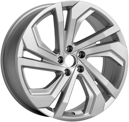 Volkswagen Atlas 2021-2023, Atlas Cross Sport 2020-2023 powder coat silver 20x8 aluminum wheels or rims. Hollander part number 70075U20/96855, OEM part number 3CM601025A8Z8.