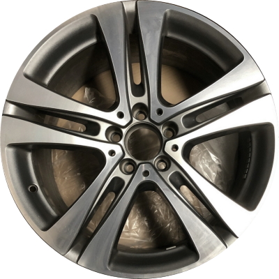 Mercedes-Benz C300 2017-2021 grey machined 19x7.5 aluminum wheels or rims. Hollander part number ALY85516, OEM part number 20540167007X21.