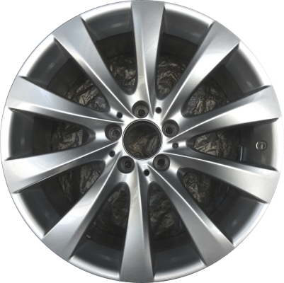Mercedes-Benz C300 2019-2021 powder coat silver 19x7.5 aluminum wheels or rims. Hollander part number ALY85693, OEM part number 20540169007X45.
