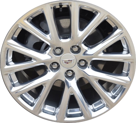 Cadillac XT4 2019-2023 polished 20x8.5 aluminum wheels or rims. Hollander part number ALY4825U80, OEM part number 23413124.