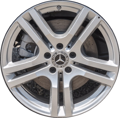 Mercedes-Benz GLA250 2021-2023, GLB250 2020-2023 powder coat silver 18x7.5 aluminum wheels or rims. Hollander part number 85820, OEM part number 24740130007X46.