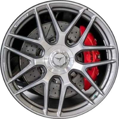 Mercedes-Benz GLC63 2019-2021 multiple finish options 21x9.5 aluminum wheels or rims. Hollander part number ALY85650U/85652, OEM part number 25340140007X71, 25340140007X21.