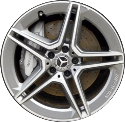Mercedes-Benz CLS450 2019-2023, CLS53 2019-2023 grey or black machined 19x8 aluminum wheels or rims. Hollander part number 85668U/85742, OEM part number 25740115007X44, 25740115007X23.