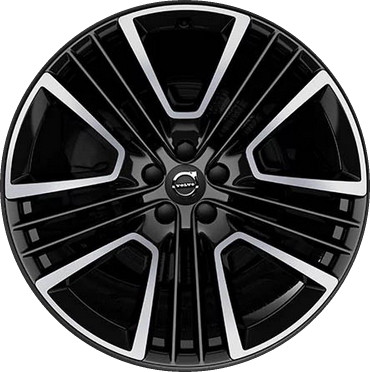 Volvo XC40 2019-2022 black machined 21x8 aluminum wheels or rims. Hollander part number ALY70467, OEM part number 314703802.