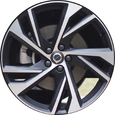 Volvo XC40 2019-2023 black machined 20x8 aluminum wheels or rims. Hollander part number ALY70466, OEM part number 316502723.