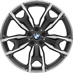 ALY86454 BMW X3, X4 Wheel/Rim Charcoal Machined #36108073792