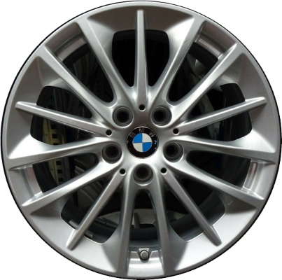 BMW 228i 2020, M235i 2020 powder coat silver 17x7.5 aluminum wheels or rims. Hollander part number 86581, OEM part number 36116856084.