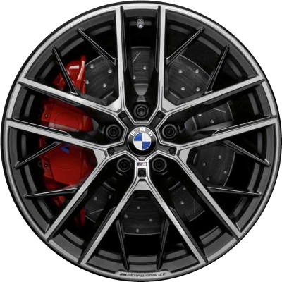 BMW 228i 2020, M235i 2020 charcoal machined 19x8 aluminum wheels or rims. Hollander part number 86589, OEM part number 36116856093.
