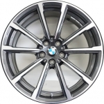 ALY86409U35 BMW 640i GT Wheel/Rim Grey Machined #36116877022