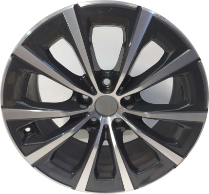 BMW 330i 2019-2020, M340i 2020 charcoal machined 17x7.5 aluminum wheels or rims. Hollander part number 86488, OEM part number 36116883517.