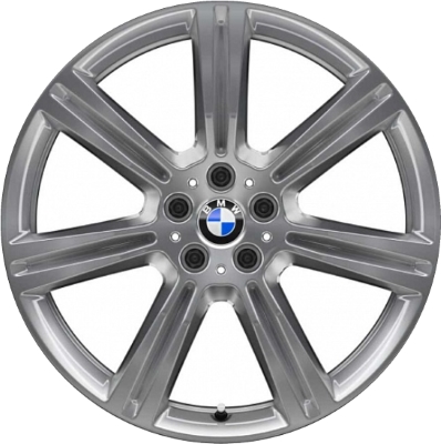 BMW X5 2019-2020, X6 2020 powder coat grey 20x9 aluminum wheels or rims. Hollander part number 86460, OEM part number 36116883753.